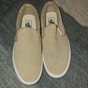 Vans Tan Slip-On Shoes